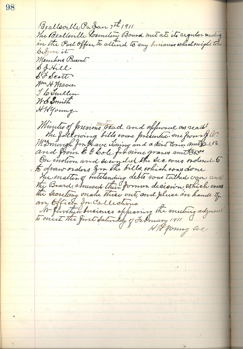 minute book